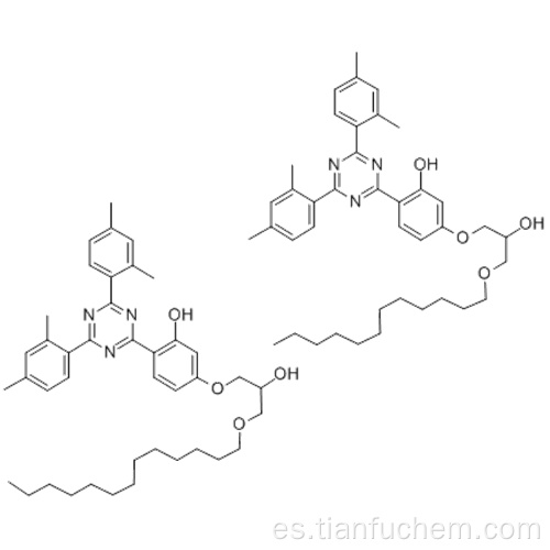 2- [4- [2-HYDROXY-3-TRIDECYL OXYPROPYL] OXY] -2-HYDROXYPHENYL] -4,6-BIS (2,4-DIMETHYLPHENYL) -1,3,5-TRIAZINE AND 2- [4- [ 2-HYDROXY-3-DODECYL OXYPROPYL] OXY] -2-HYDROXYPHENYL] -4,6-BIS (2,4-DIMETHYLPHENYL) -1,3,5-TRIAZINE CAS 153519-44-9